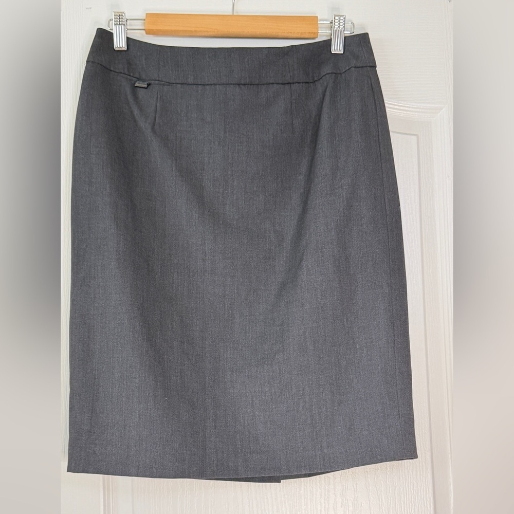 Calvin Klein Dark Gray Pencil Skirt, Size 8